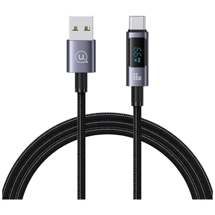 Kabel USAMS Sufeng Series 66W 6A Fast Charging USB-C do USB-A 1.2m US-SJ673 Matowy