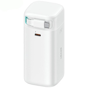 USAMS Powerbank ze zwijanym kablem USB-C 18000 mAh PD45W Fast Charge XMF Series biały/white 20KCD21602 (US-CD216)