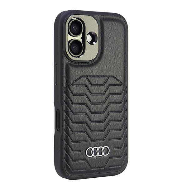 Audi Synthetic Leather MagSafe iPhone 16 Plus 6.7" czarny/black hardcase AU-TPUPCMIP16M-GT/D3-BK