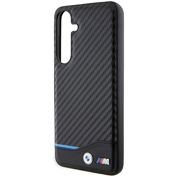 Etui BMW BMHCS24M22NBCK Samsung Galaxy S24+ S926 czarny/black Leather Carbon Case