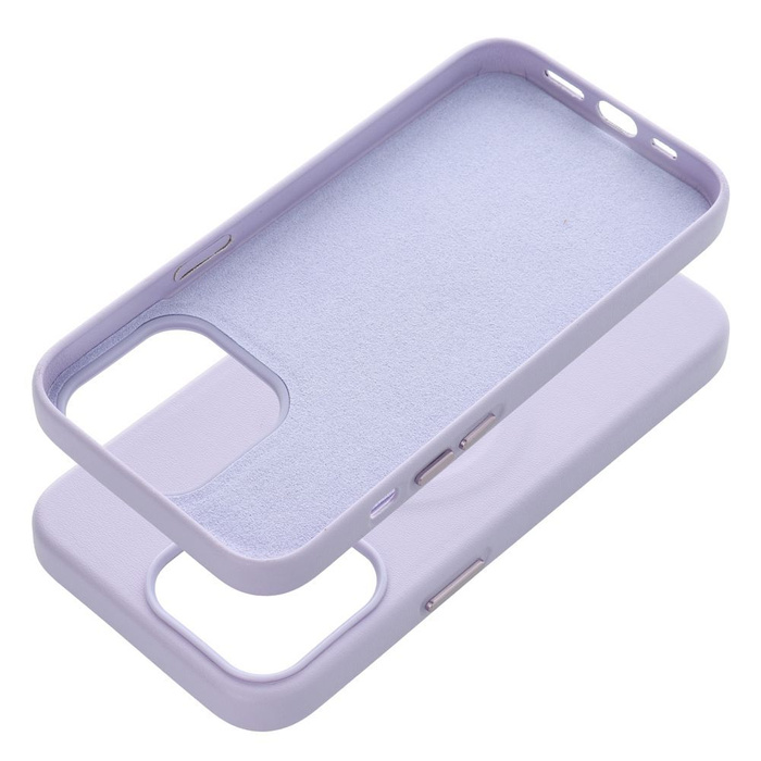 ROAR futerał LEATHER MAG kompatybilny z MagSafe do IPHONE 13 Pro Fioletowy