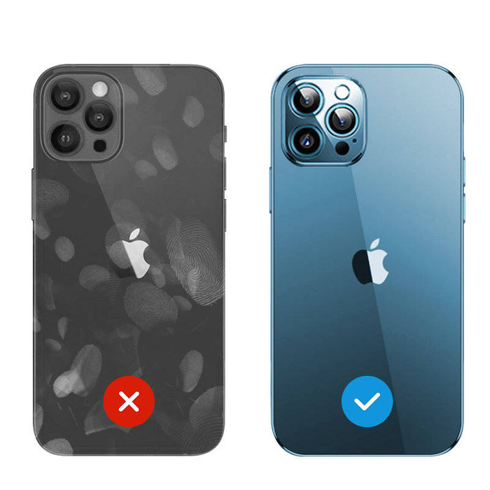 Joyroom Chery Mirror Case etui pokrowiec do iPhone 13 Pro obudowa z metaliczną ramką srebrny (JR-BP908 silver)