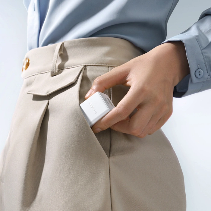 Ładowarka sieciowa Baseus Palm 30W USB-C USB-A - biała