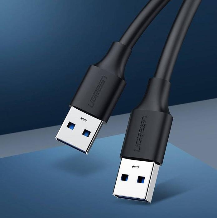 Ugreen kabel przewód USB - USB (męski - USB 3.2 Gen 1) 0,5 m czarny (US128 10369)