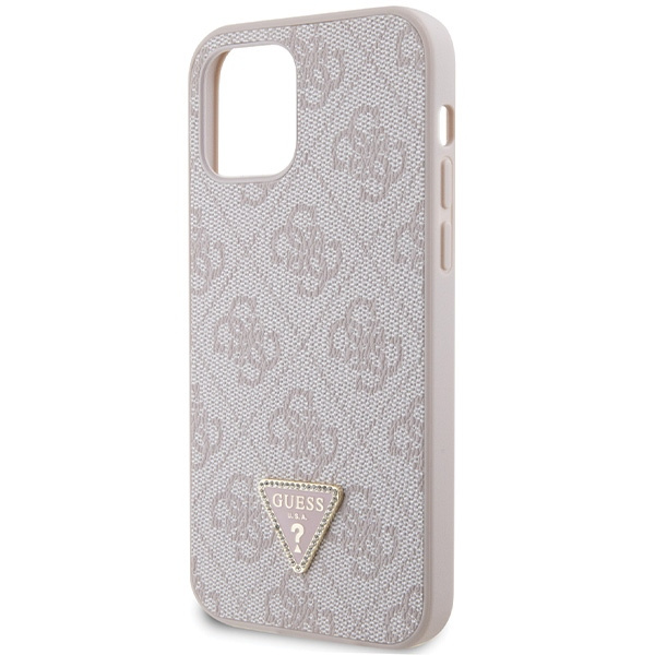 Etui Guess GUHCP12MP4TDSCPP iPhone 12 / 12 Pro 6.1" różowy/pink hardcase Crossbody 4G Metal Logo Case