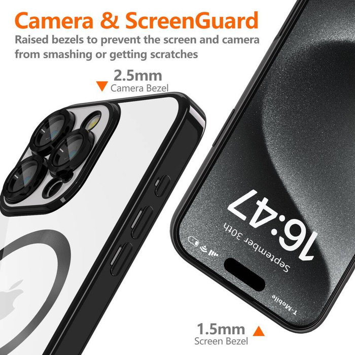 ETUI TECH-PROTECT MAGFLEX MAGSAFE IPHONE 16 PRO MAX SHINY BLACK