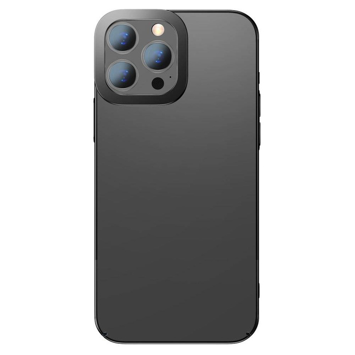 Baseus Glitter Case przezroczyste etui pokrowiec iPhone 13 Pro Max czarny (ARMC000201)