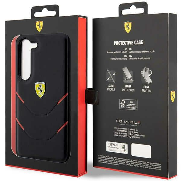 Etui Ferrari Fehcs23spbak S23 S911 Czarny/black Hardcase Hot Stamp Lines Case