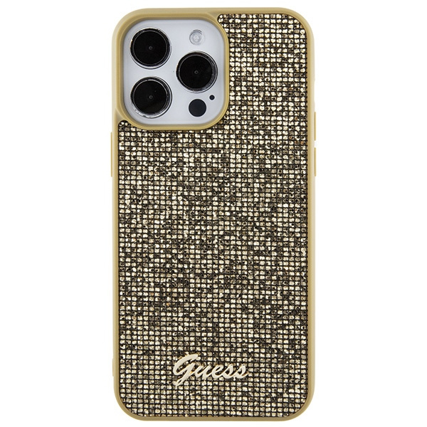 Etui Guess GUHCP15XPMSDGSD iPhone 15 Pro Max 6.7" złoty/gold hardcase Disco Metal Script Case