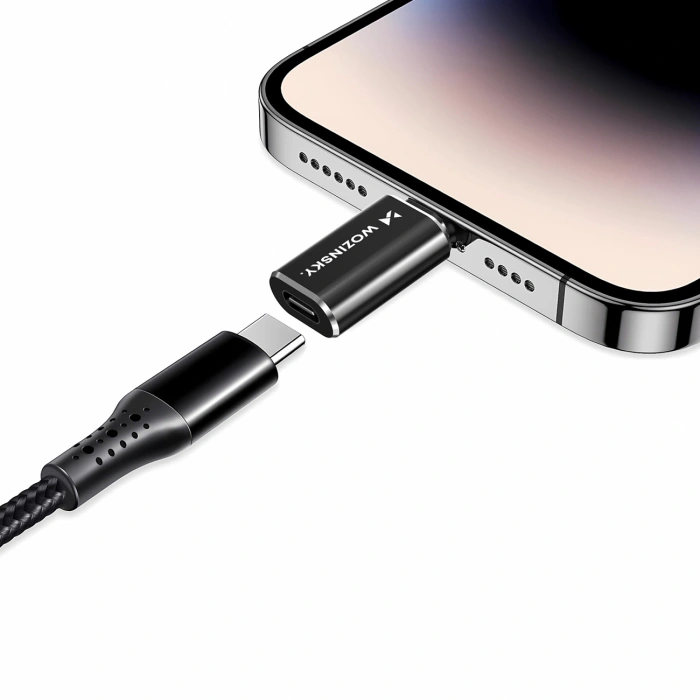 Adapter Wozinsky WALC-01 Lightning - USB-C - czarny