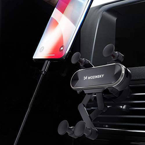 Wozinsky Gravity Car Mount grawitacyjny uchwyt samochodowy na kratkę wentylacyjną nawiew czarny (WCH-05)