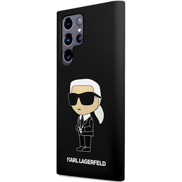 Etui Karl Lagerfeld KLHCS24LSNIKBCK S24 Ultra S928 hardcase czarny/black Silicone Ikonik Case