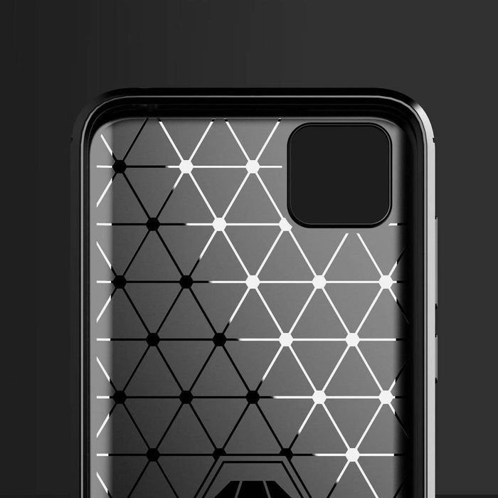 Carbon Case elastyczne etui pokrowiec Huawei Y5p czarny