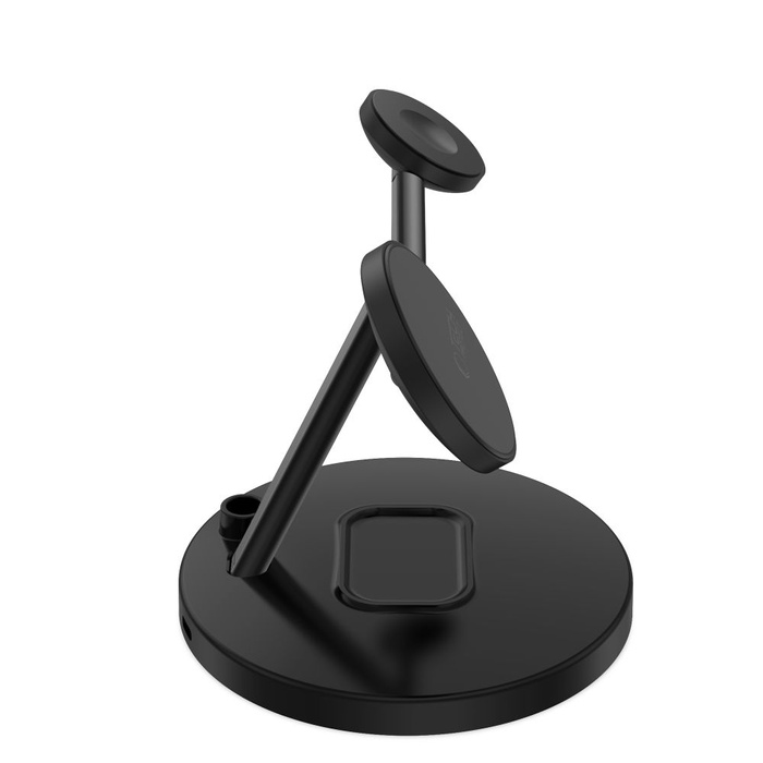 TECH-PROTECT QI15W-A35 3IN1 MAGNETIC MAGSAFE WIRELESS CHARGER BLACK