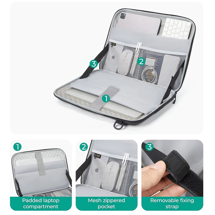 TORBA NA LAPTOPA 13-14 TECH-PROTECT RANGER-X TACTICAL CZARNA