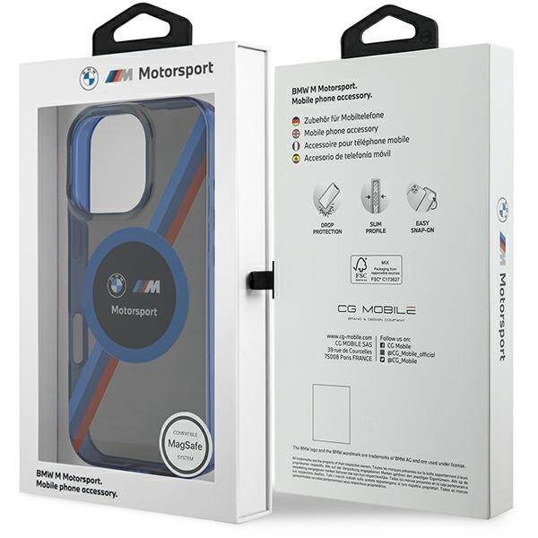 Etui BMW iPhone 16 Pro Max 6.9" czarny/black hardcase Motosport IML Circle MagSafe