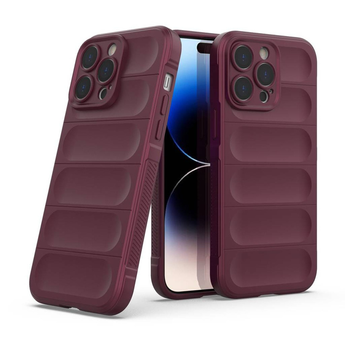 Etui Magic Shield Case Etui Do iPhone 14 Pro Max Elastyczny Pancerny Pokrowiec Burgundowycase