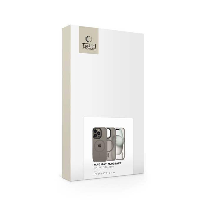 Etui Tech-protect Magmat Magsafe Iphone 15 Pro Max Matte Titanium Case