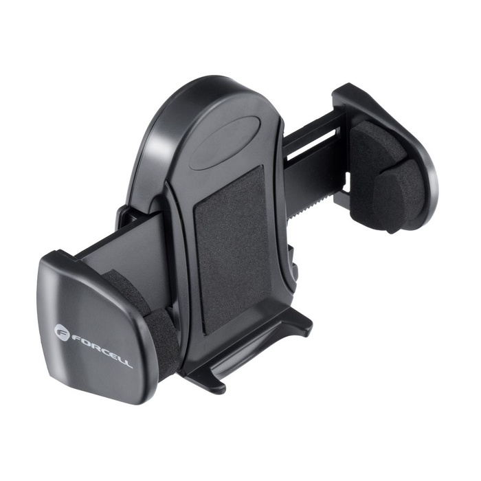 Uchwyt na telefon do samochodu uniwersalny Forcell F-Grip Oval 17 cm do szyby / deski / kratki czarny