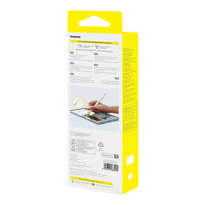 Rysik pasywny Baseus Smooth Writing III 3w1 wersja magnetyczna - biały