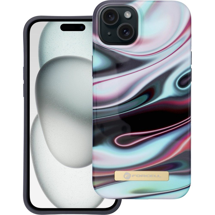 FORCELL F-PROTECT Mirage futerał kompatybilny z MagSafe do IPHONE 15 Plus glow