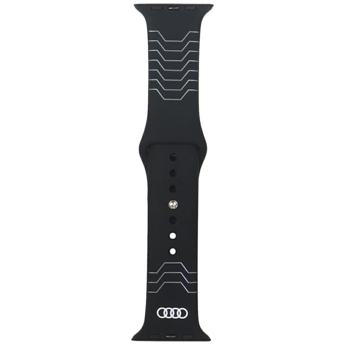Pasek Audi Geometric Pattern Silicone    Watch Strap do Apple Watch 44/45/46/49mm czarny