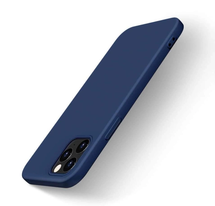 Etui Silicone Case elastyczne silikonowe etui pokrowiec iPhone 13 Pro niebieski