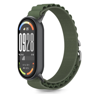 PASEK TECH-PROTECT XIAOMI SMART BAND 8 / 9 / 10 / NFC NYLON PRO ARMY GREEN