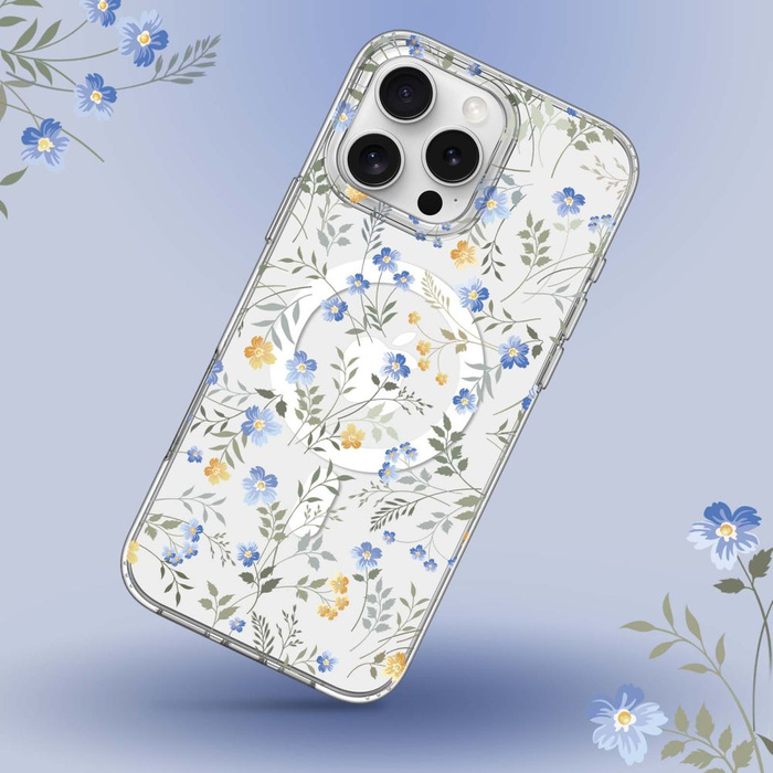 ETUI TECH-PROTECT MAGMOOD MAGSAFE IPHONE 16 PRO SPRING FLOWERS