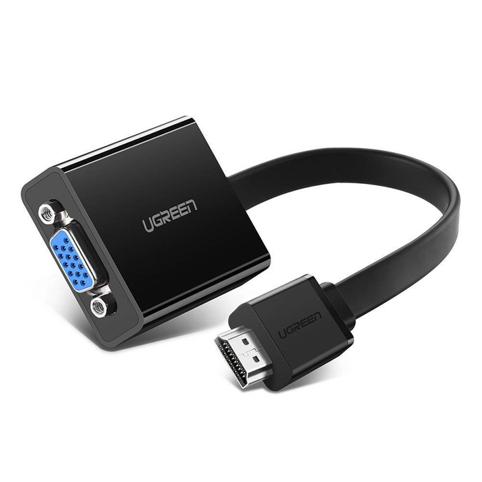 Adapter UGREEN HDMI Do VGA MM103 25cm Czarny