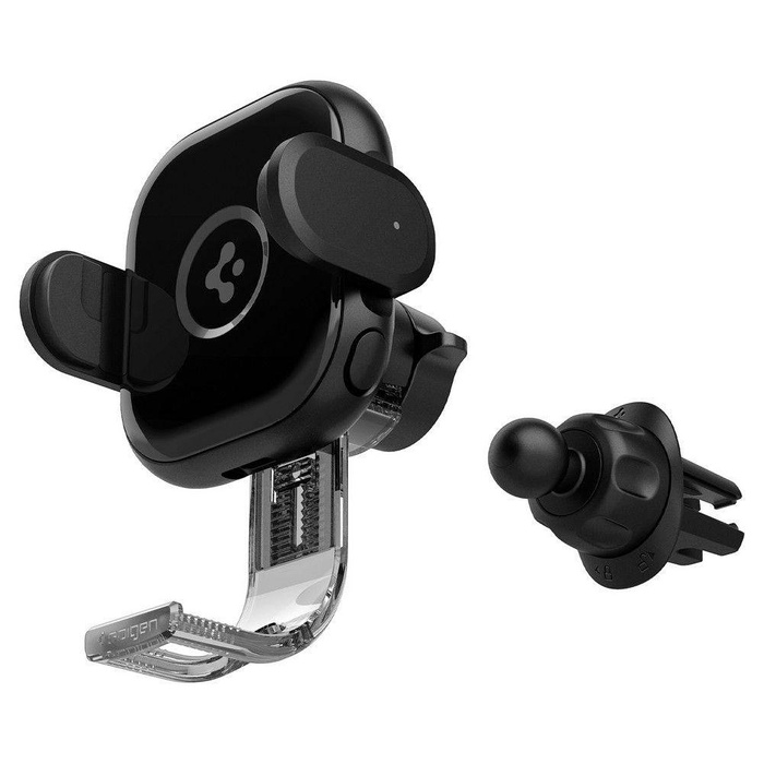 Uchwyt Spigen Uts12w Onetap Universal Vent Car Mount Wireless Charger Black