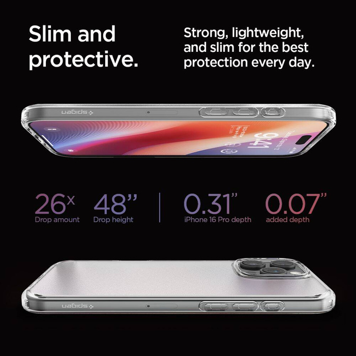ETUI SPIGEN ULTRA HYBRID IPHONE 16 PRO FROST CLEAR
