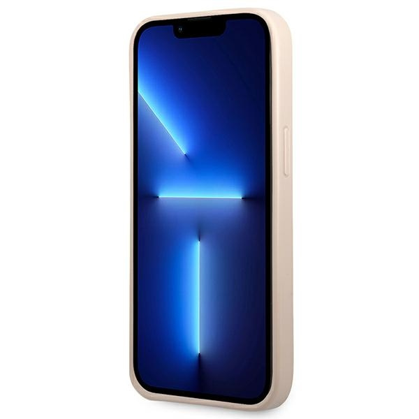 Etui GUESS Apple iPhone 13 4G Triangle Logo Cardslot Różowy Hardcase