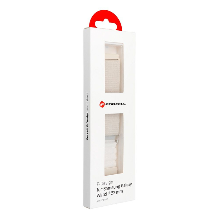 Pasek do Samsung Galaxy Watch Forcell F-Design FS05 sprzączka włókno poliestrowe 22 mm gwiezdny