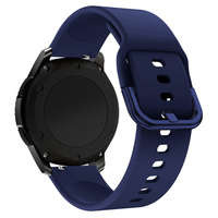 Silicone Strap TYS opaska do smartwatcha zegarka uniwersalna 20mm ciemnoniebieski