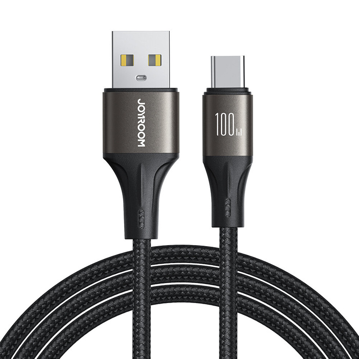 Kabel Joyroom Light-Speed Series SA25-AC6 USB-A / USB-C szybki transfer 100W 1.2m - czarny