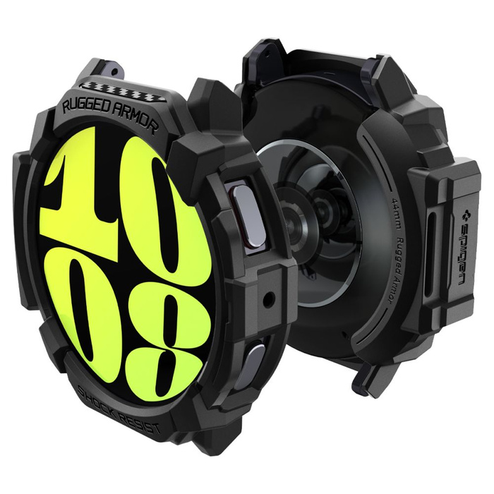 ETUI SPIGEN RUGGED ARMOR SAMSUNG GALAXY WATCH 7 (44 MM) MATTE BLACK