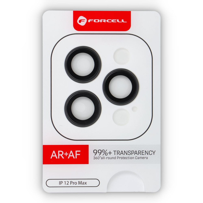 Szkło hartowane na aparat do iPhone 12 Pro Max Forcell Premium grafitowe 0INT