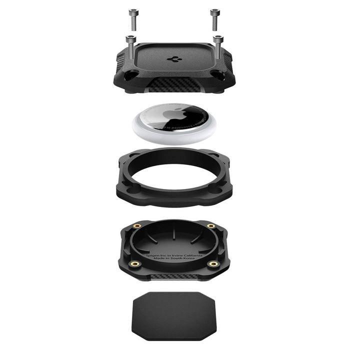 ETUI SPIGEN APPLE AIRTAG 1 / 2 TOUGH ARMOR BLACK