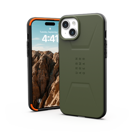 Etui UAG Civilian Magsafe - obudowa ochronna do iPhone 15 Plus kompatybilna z MagSafe (olive) Case