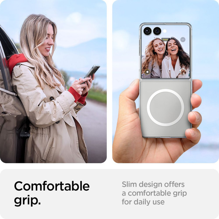 ETUI SPIGEN SAMSUNG GALAXY Z FLIP 7 AIRSKIN MAG MAGSAFE CRYSTAL PRZEZROCZYSTE BIAŁE