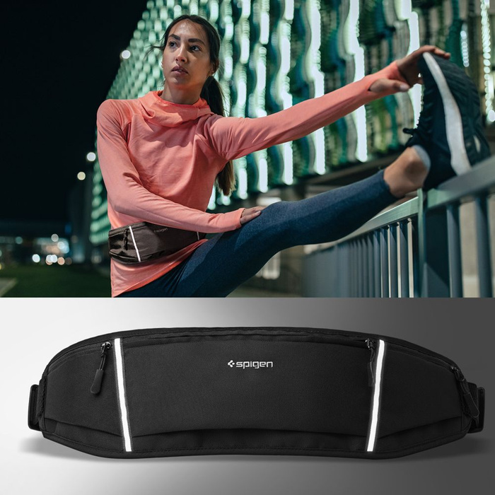 OPASKA NA RAMIĘ SPIGEN A710 DYNAMIC SHIELD WAIST BAG BLACK