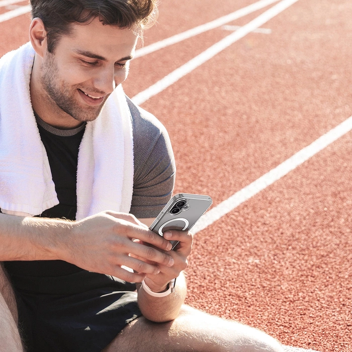 Etui Dux Ducis Clin Mag z MagSafe na iPhone 16 Plus - przezroczyste