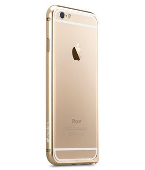 Etui iPhone 6 6S MELKCO Metalowy Bumper Gold