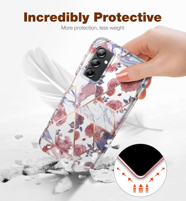 Etui Tech-protect Velar Galaxy A14 5G Marble Case