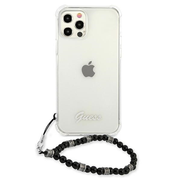 Etui GUESS Apple iPhone 12 12 Pro Black Pearl Bezbarwny Hardcase