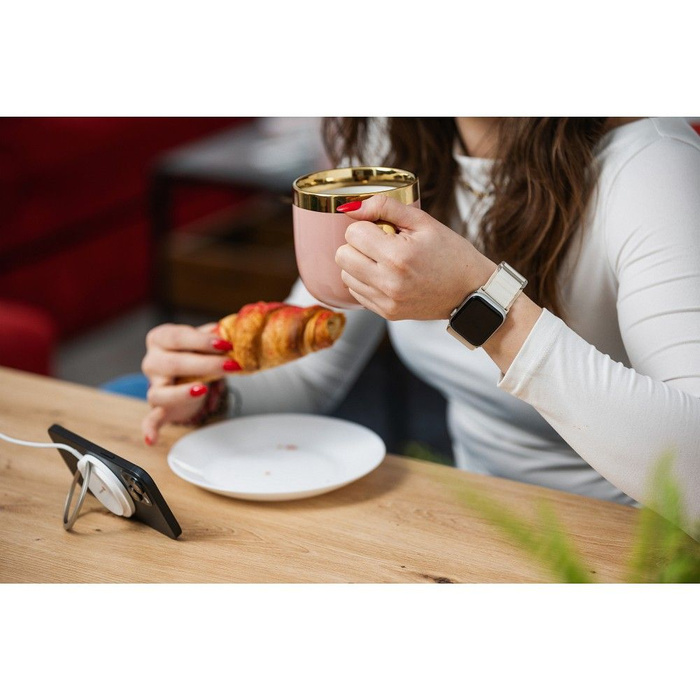 Pasek do Apple Watch Forcell F-Design FA13 sprzączka włókno poliestrowe 38 / 40 / 41 mm czarny