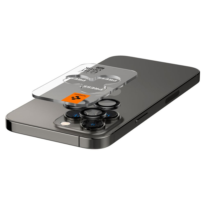 Osłona Aparatu Spigen Optik.tr ”ez Fit” Camera Protector 2-pack IPHONE 14 PRO / MAX / 15 PRO / MAX / 16 PRO / MAX / 17 PRO / MAX BLACK