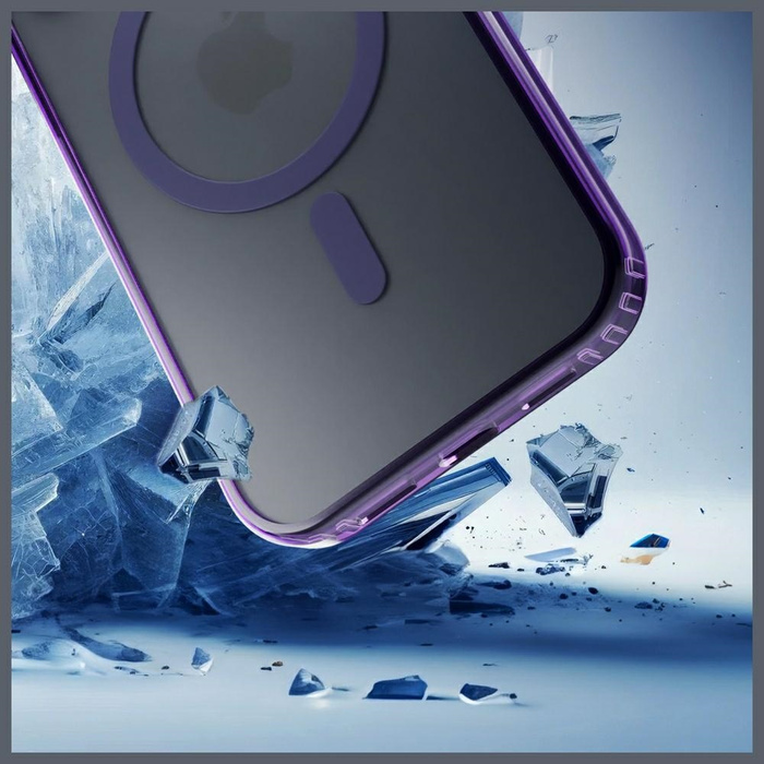Etui 3MK iPhone 17 Frosty MagCase Fioletowy