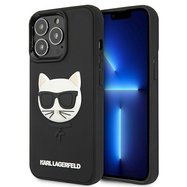 Etui KARL LAGERFELD Apple iPhone 13 Pro 3D Rubber Choupette Czarny Hardcase